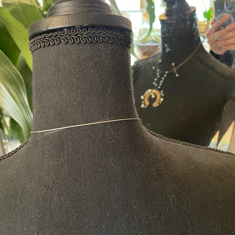 Vintage Kiwon Wang Silver Pearl and Paper necklace NYC - Picture 7 of 16